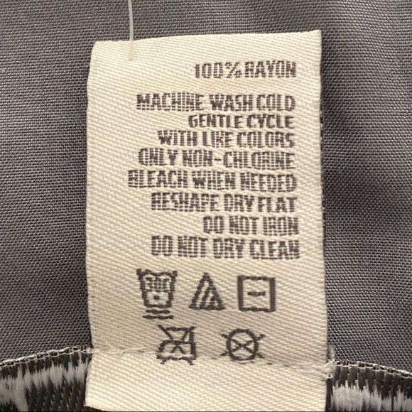 American Rag Black Floral Long Sleeve Dress Medium - Picture 7 of 8